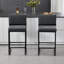 Modern Bar Stools Upholstered Counter Stools With Backrests And Metal Legs Kitchen Stools For Island-1584254744