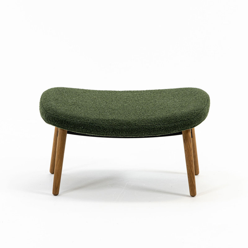 Ella Ottoman, Moss Rayon/Viscose, Oak