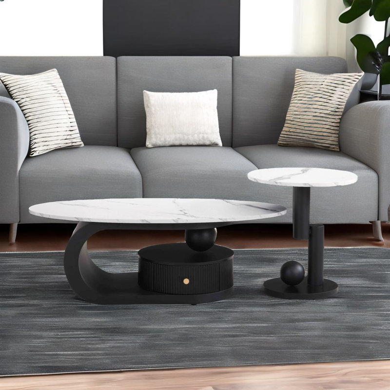 Table basse Modern Modern, Noir, noir, noir, noir
