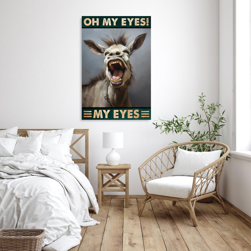 Âne Oh My Eyes 1, H 14 po x l 11 po x P 1,25 po