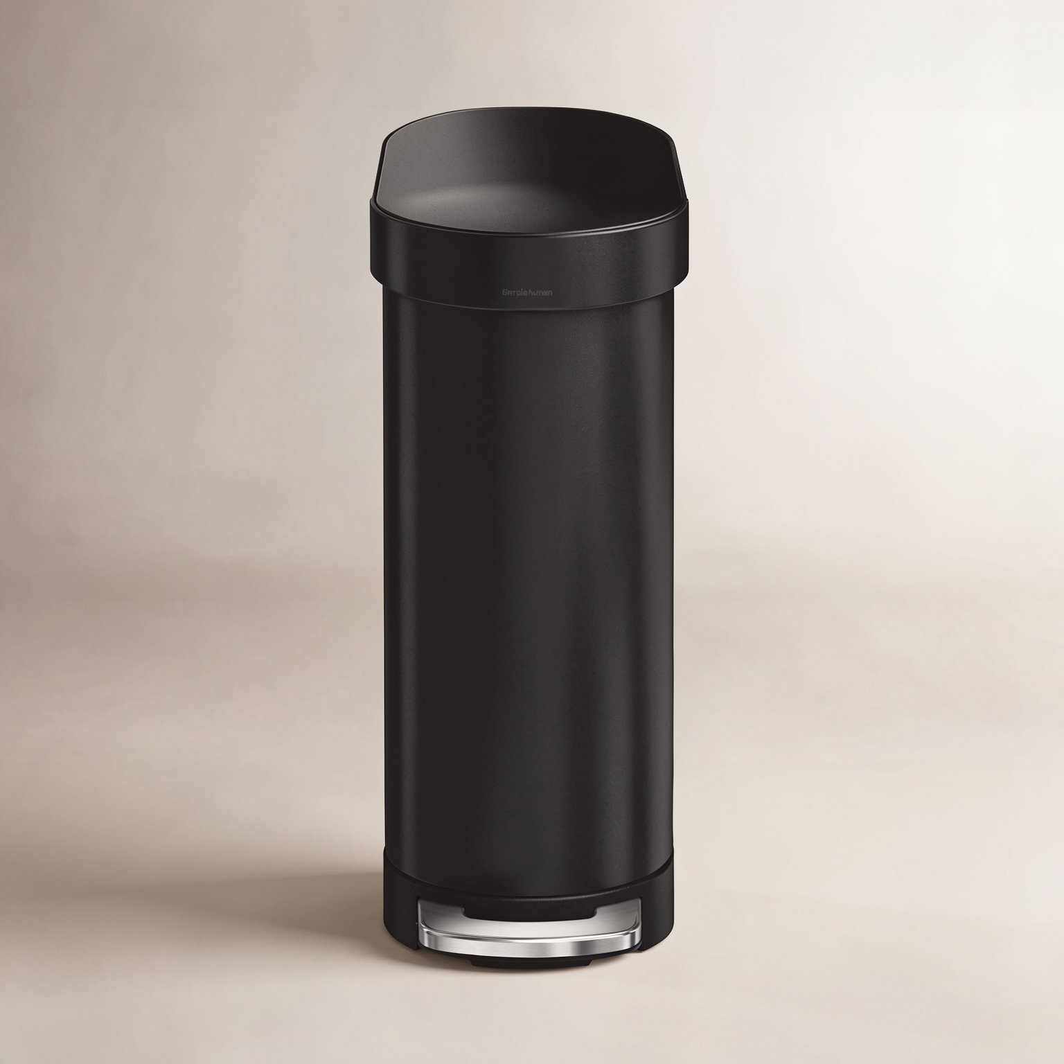 simplehuman 45 Liter / 12 Gallon Slim Hands-Free Kitchen Step Trash Can, Matte Black