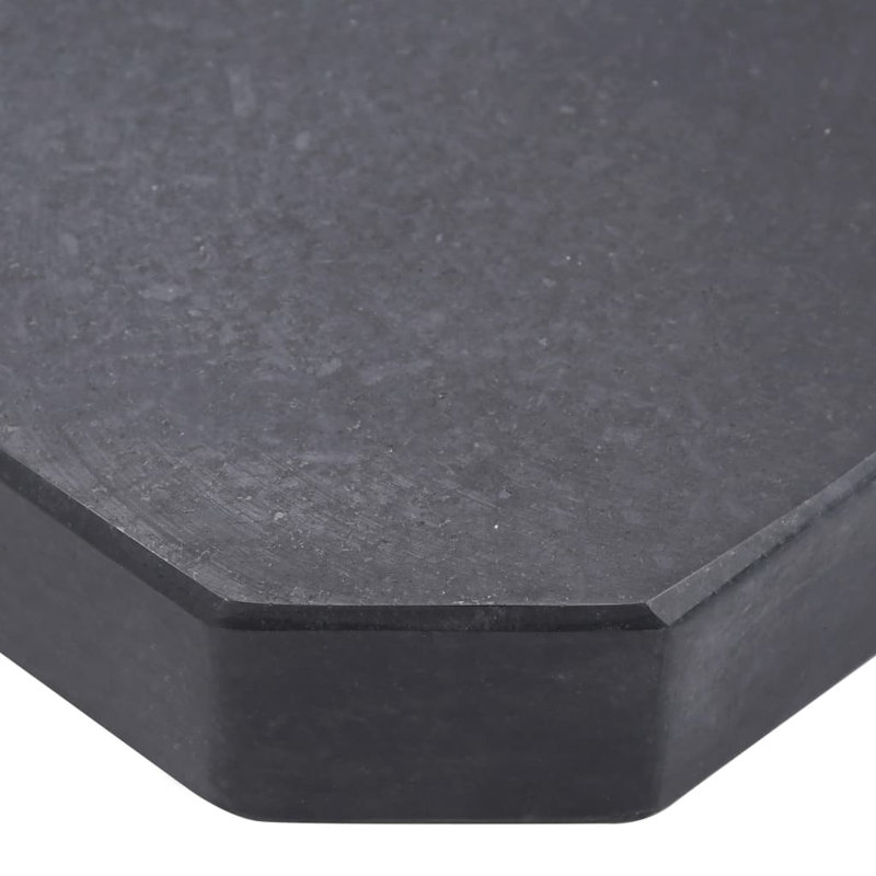 Base de parasol autoportante en granite, 55.1 lbs., Black