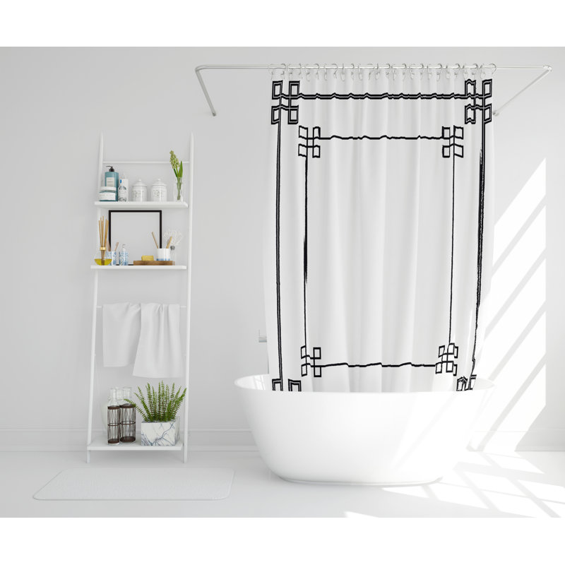 Martell Polyester Shower Curtain Set, 168cm H x 168cm W