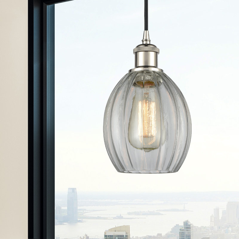 Bolduc 1 - Light Single Pendant, Polished Nickel