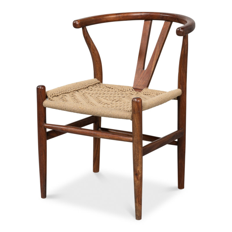 Mao 18 " H Acacia Solid Wood Side Chair