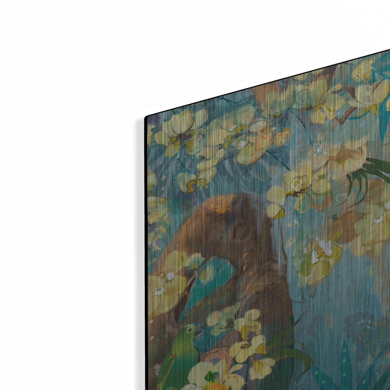 «Jaguar Jungle» par Evelia Designs, art mural en métal, H 12 po x l 12 po