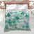 Motif floral vert / blanc