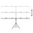 Vidaxl T-Shape Background Stand Black -113245818