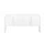 Console de 62,2 pouces à motif de vagues avec 4 portes et tablette réglable, table de canapé au design incurvé derrière le canapé, table d'entrée rustique étroite pour le salon, le vestibule et le couloir-2049756729