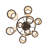9 - Light Dimmable Cylinder Chandelier