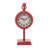 Farmhouse / Country Analog Metal Mechanical Tabletop Clock-1035648205