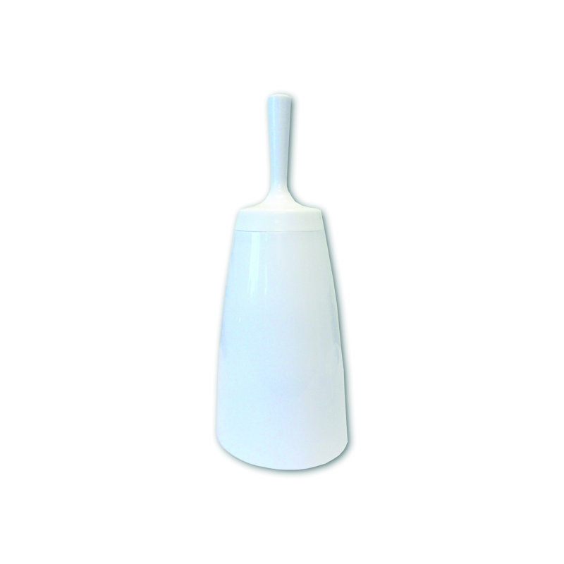 Plastic Toilet Brush - Black, White