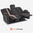 Power Reclining Loveseat Sofas with Heat, Console and Massage, Cup Holders, Fabric Upholstered-608383569
