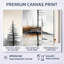 Décoration murale 3 pièces «Misty Summer Pines - Beige Pine»-129075940-129075937