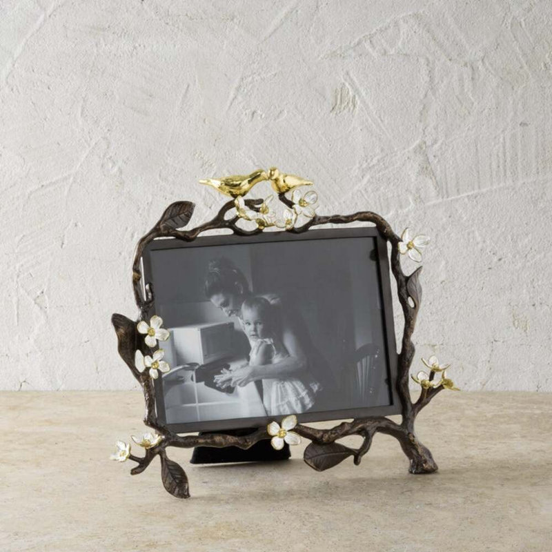 Lovebirds Metal Picture Frame