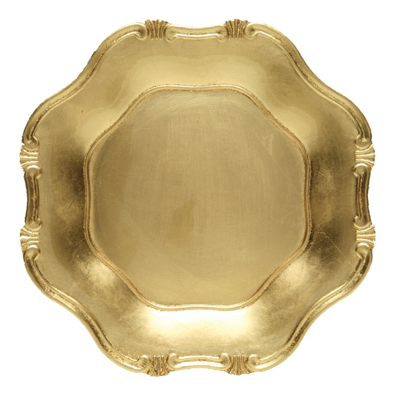 Plat de service 13 po, Or