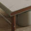 Table basse en marbre avec rangement minimal