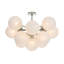 Shine Flush Mount (Natural Brass with Swirl Glass)-327729028-327729030
