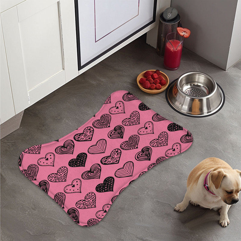 Sketchy Sentiments - 1 Piece Bone Shape Feeding Mat