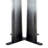 Round Black Wood Grain MDF Dining Table, Black & White Gradient Legs With Cross Base, Compact 2-4 Person Kitchen Table For Small Spaces Modern Dining Room Furniture-1088704371