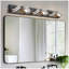 40" Modern 6-Light LED Vanity Light - Sleek Bathroom Wall Fixture, Iron & Acrylic, Dimmable & Energy-Efficient, Ideal For Mirror Lighting