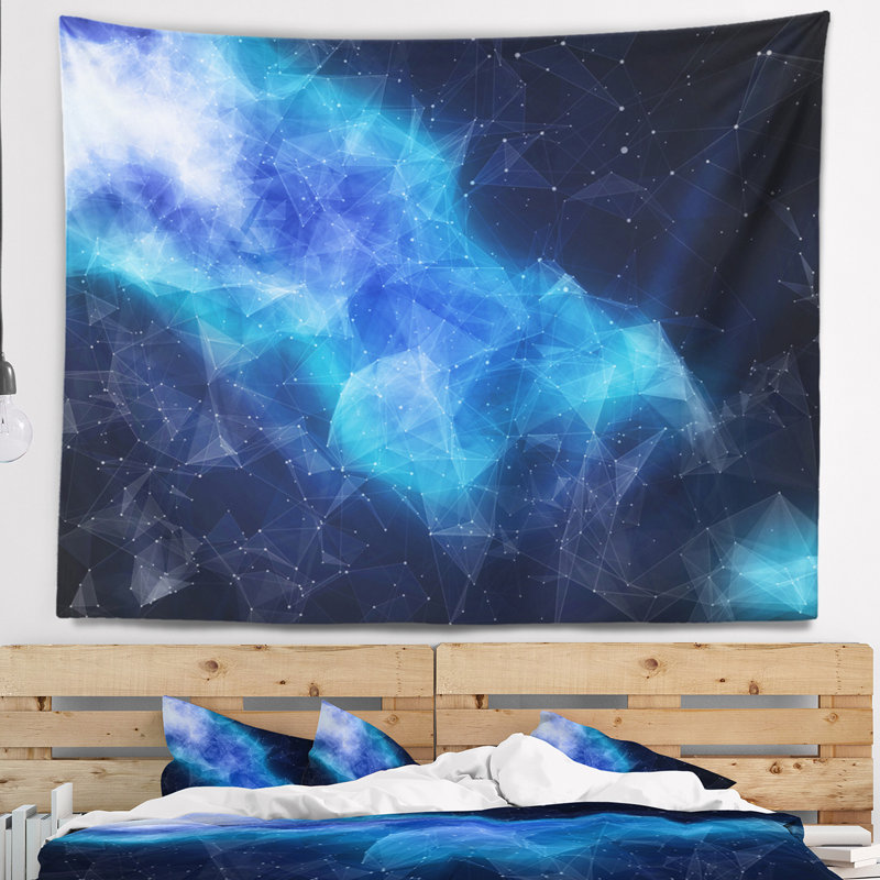 Tapisserie «Blue Nebula in Cosmos», H 32 po x l 39 po