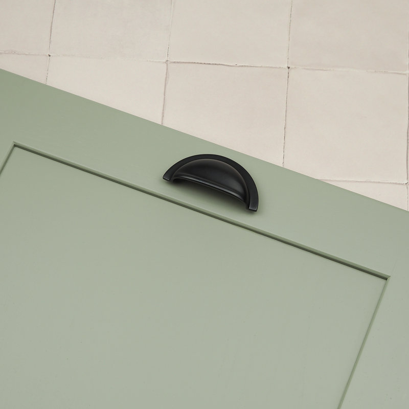 76mm Matt Black Cup Handle, 76mm Cup