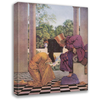 «Lady Ursula» par Maxfield Parrish, toile tendue avec châssis