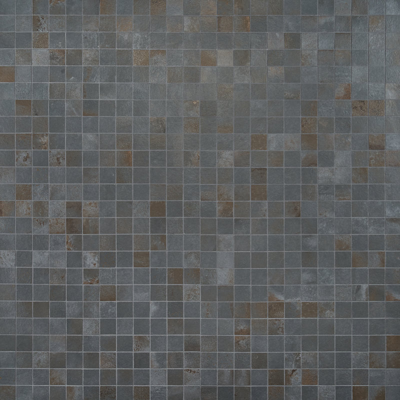 Angela Harris Fremont 11.81 in. x 11.81 in. Matte Porcelain Floor and Wall Mosaic Tile (0.96 SQFT / Sheet), Black