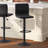 Rochester Swivel Upholstered Adjustable Height Counter Stool with Metal Frame-88697077