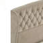 Lit plateforme tapissier moderne avec tête de lit à oreilles et pied de lit Chesterfield-1219060552