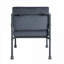 Fauteuil d'appoint moderne avec tuyau en mousse à mémoire de forme et velours gris ardoise