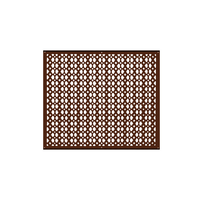 Grille murale en fonte d'aluminium, Brun