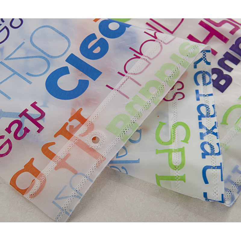 Ensemble de rideau de douche 14 pièces en vinyle cloud word cloud + crochets Curtis