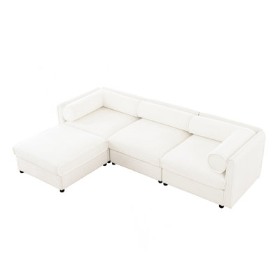 Canapé contemporain en forme de U avec rangement dissimulé et conception ergonomique