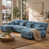 Blue Chenille