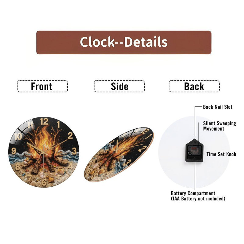 Horloge murale 12 po