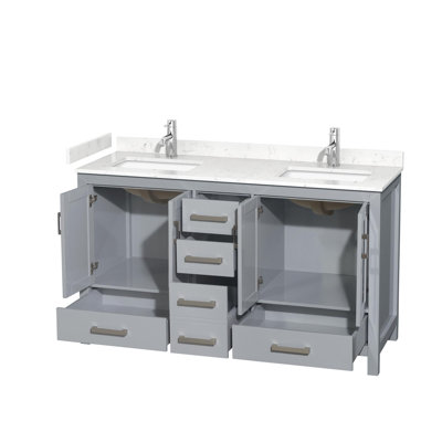 Sheffield 60" Bathroom Vanity Set No Mirror
