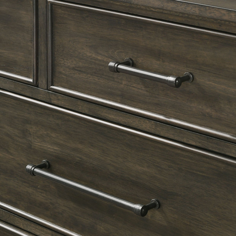Andrey 9-Drawer Dresser, Brushed Charcoal