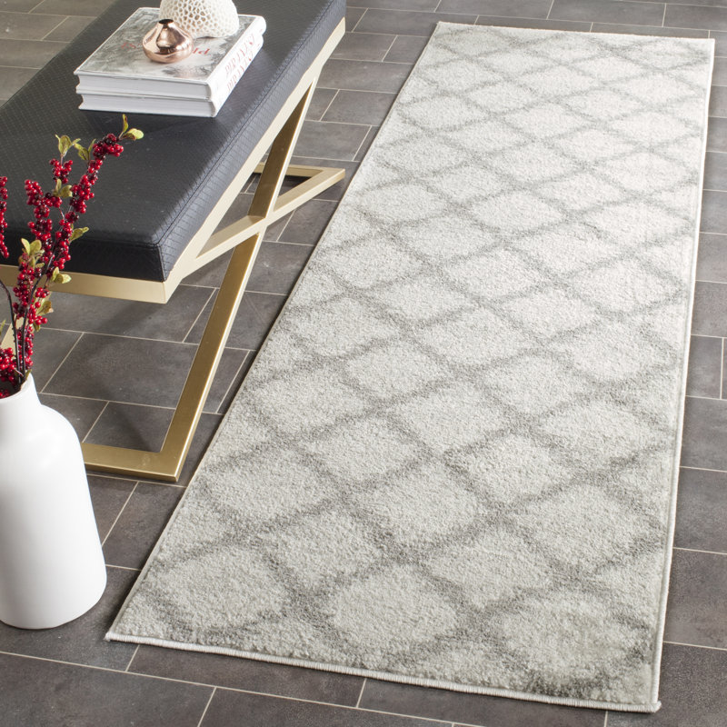 Oddger Performance Geometric Rug, Runner 2'6" x 6'
