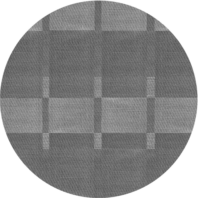 Tapis 100% à motifs lavables à la machine 2989, Rond 4 pi