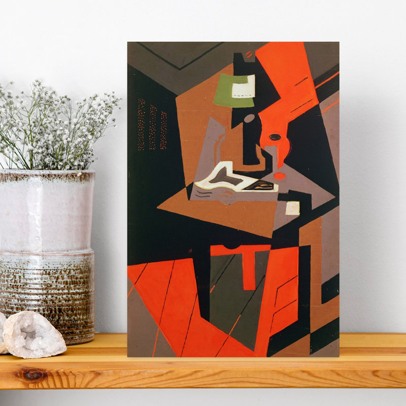 Composition abstraite contemporaine, impression murale, H 18 po x l 12 po