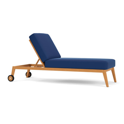Alpine Outdoor Teak Chaise Lounge