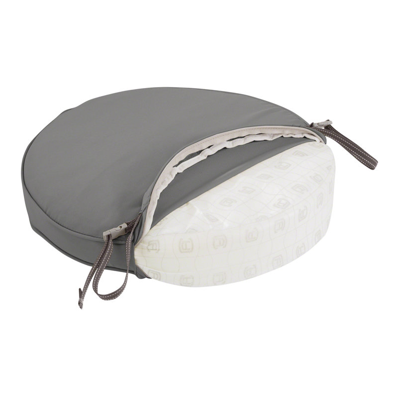 Pina Outdoor 2'' Dining Chair Seat Cushion, Light Charcoal Gray, 2" H x 15" W x 15" D