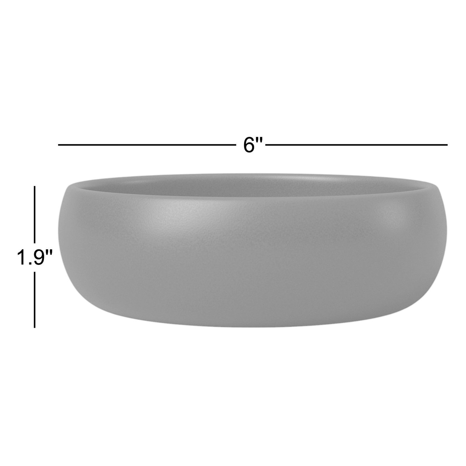 Borgen 20 oz. Stoneware Dessert Bowl, Basalt