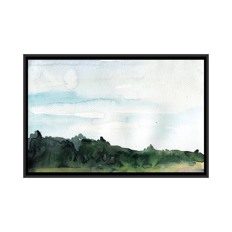 « into the thé », reproduction d’impression sur toile, H 18 po x l 26 po x P 1,5 po, Toile avec cadre noir, Pas de tapis
