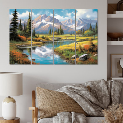" Colorado Mountain Senerity I " 4 - Pieces