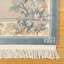Tapis oriental oriental à motif floral en laine noué à la main beige et rose