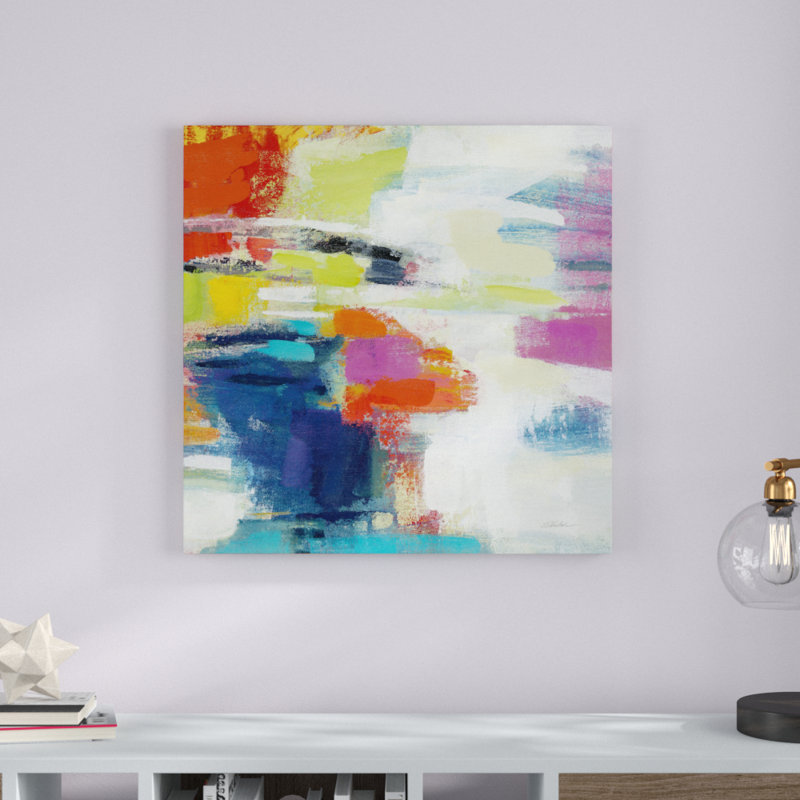 Island Town III Bright by Silvia Vassileva - No Frame Painting on Canvas, 76cm H x 76cm W x 3.8cm D