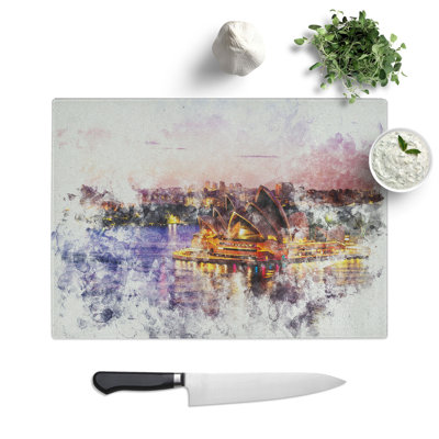 Sydney Opera House Vol.2 Watercolour Chopping Board